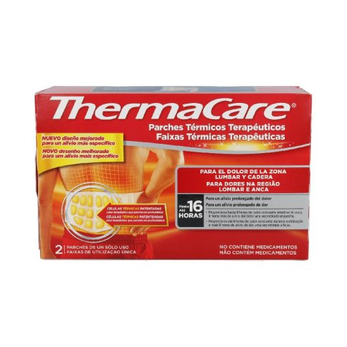 THERMACARE PARCHE TERMICO ZONA LUMBAR CADERA  2 PARCHES