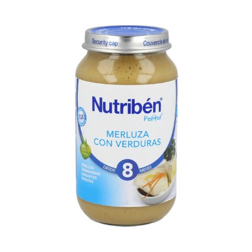 NUTRIBEN MERLUZA CON VERDURA  1 POTITO GRANDOTE 250 g