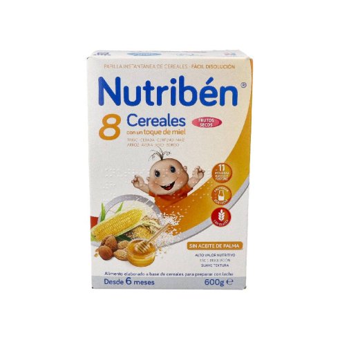 NUTRIBEN 8 CEREALES Y MIEL FRUTOS SECOS  1 ENVASE 600 g